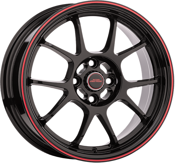 INTER ACTION PHOENIX BLACK RED 6,50x15 4x108,00 ET25,00